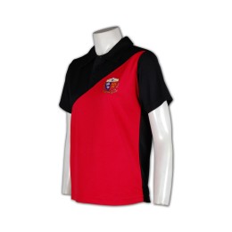 P273polo衫團體制服訂做香港 ball衫Go      紅色   撞色黑色 P273polo衫團體制服訂做香港 ball衫Go      紅色   撞色黑色